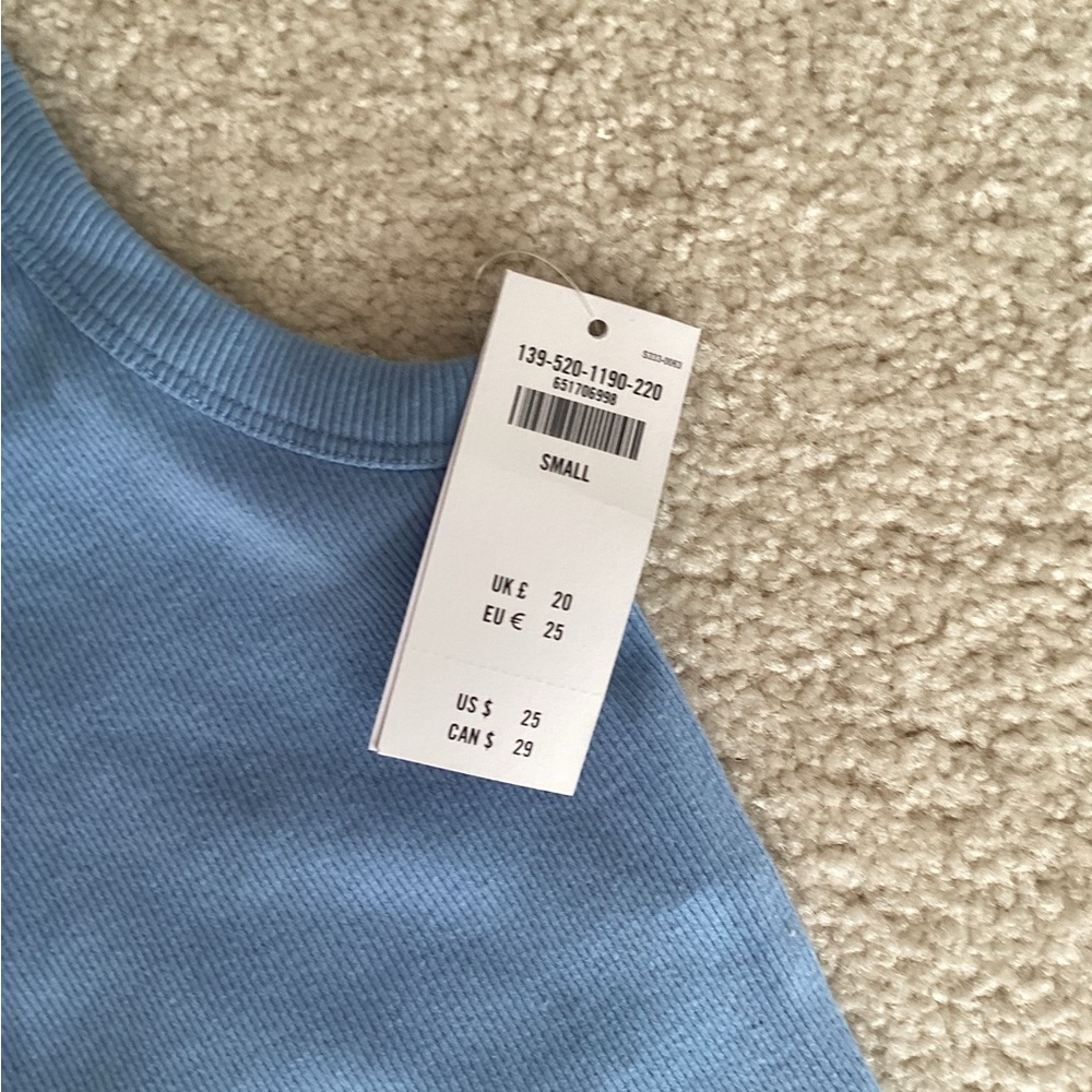 Abercrombie & Fitch Sky Blue Ribbed Tank - Picture 2 of 3